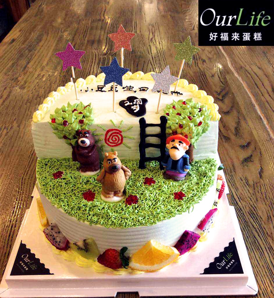 熊大熊二创意蛋糕_联海创意